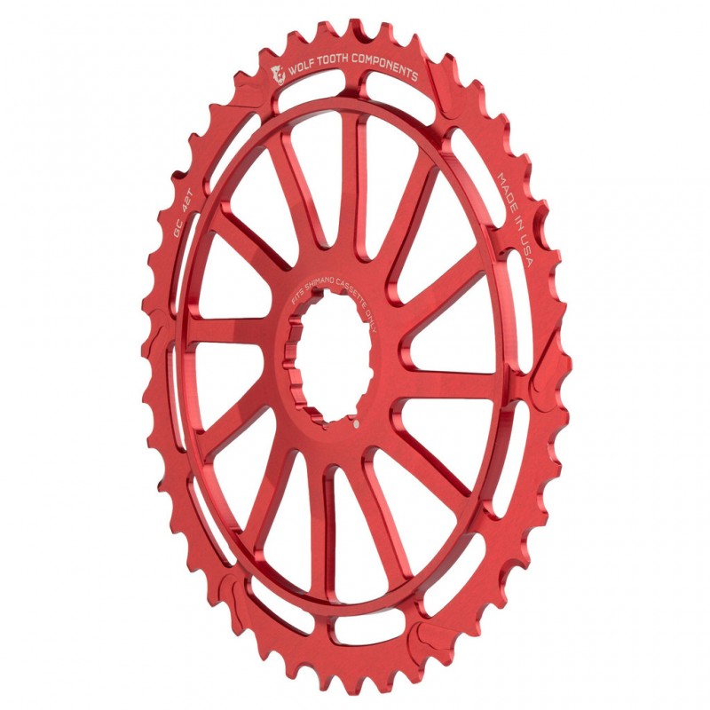 piñon 42 wolf tooth shimano rojo Piñon 42 Wolf Tooth Shimano Rojo