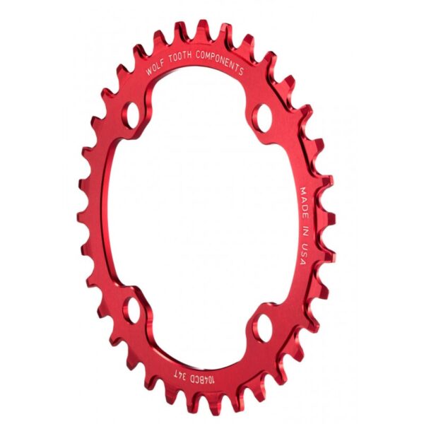 Plato Wolf Tooth 104BCD Rojo