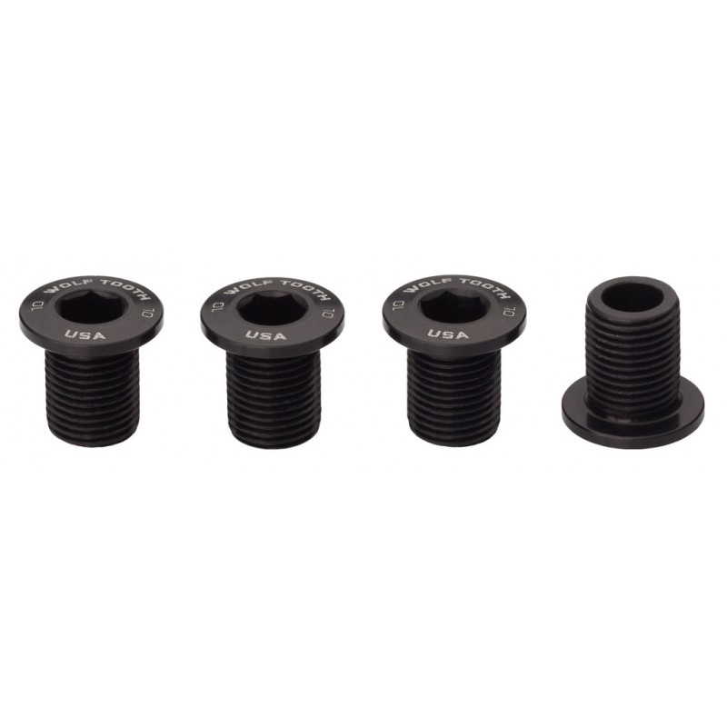 Tornillos Plato Wolf Tooth 10mm Negro