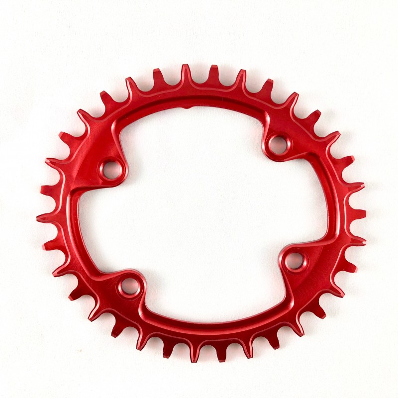 plato garbaruk 96bcd asimétrico m8000 oval rojo Plato Garbaruk 96BCD Asimétrico M8000 Oval Rojo