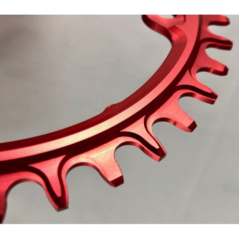 plato garbaruk 96bcd asimétrico m8000 oval rojo Plato Garbaruk 96BCD Asimétrico M8000 Oval Rojo