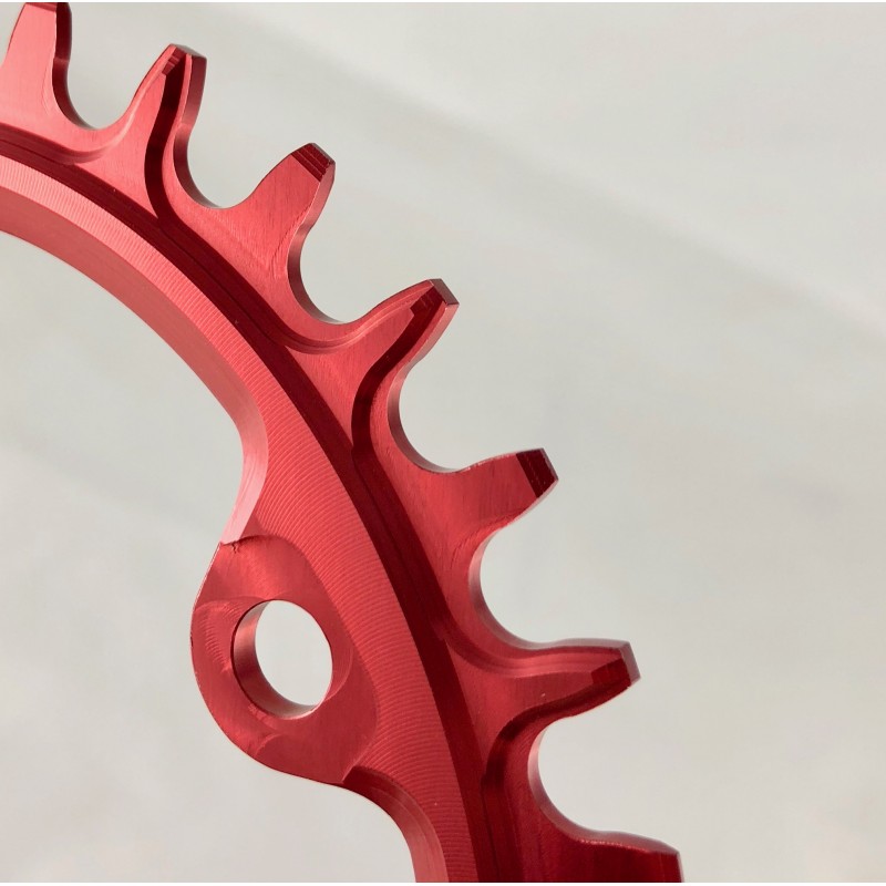 plato garbaruk 96bcd asimétrico m8000 oval rojo Plato Garbaruk 96BCD Asimétrico M8000 Oval Rojo