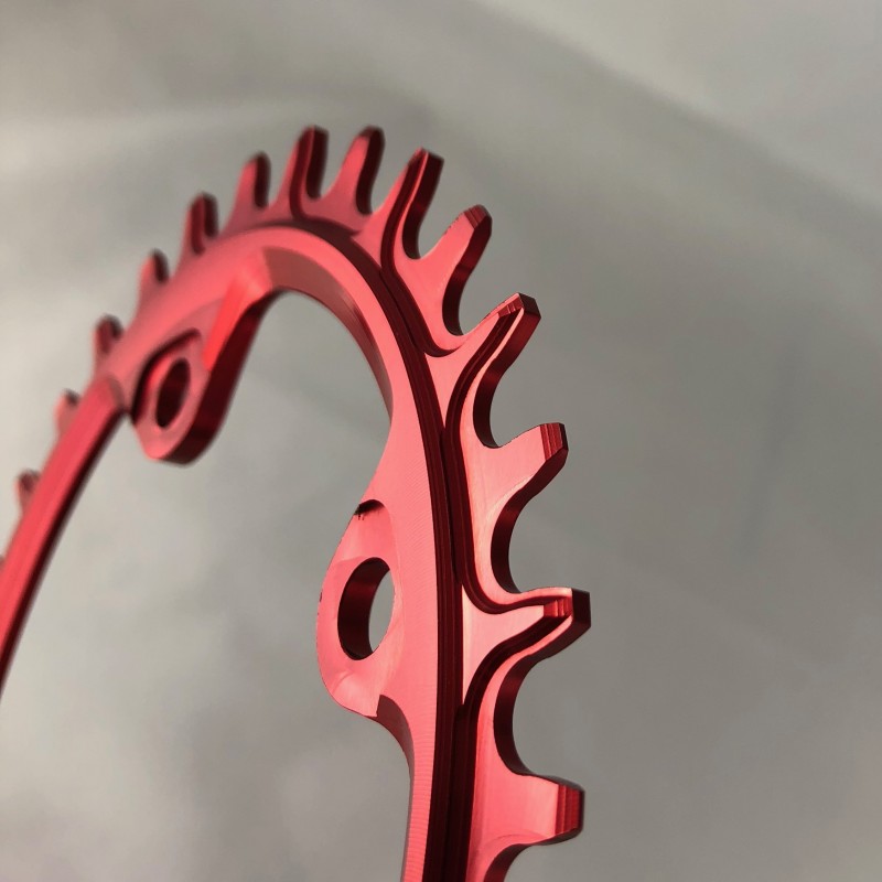 plato garbaruk 96bcd asimétrico m8000 oval rojo Plato Garbaruk 96BCD Asimétrico M8000 Oval Rojo