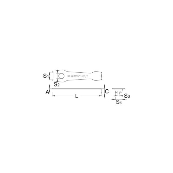 Llave Unior para tornillos de plato