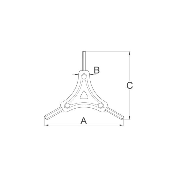 Llave Allen Triple Unior 2 / 2.5 / 3