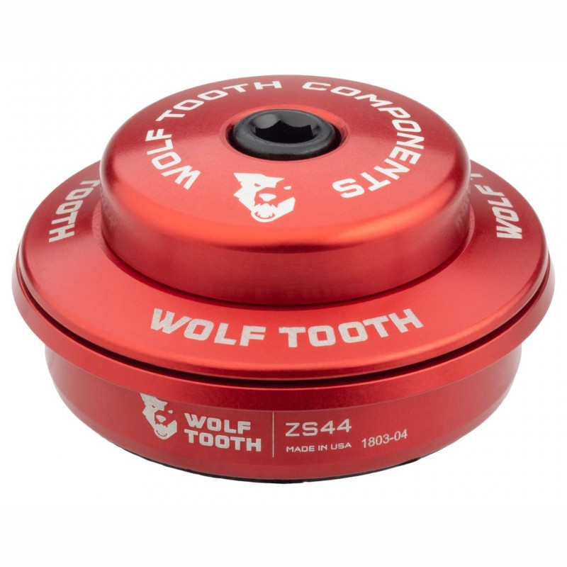 Dirección Wolf Tooth Sup. ZS44/28.6 6mm Rojo