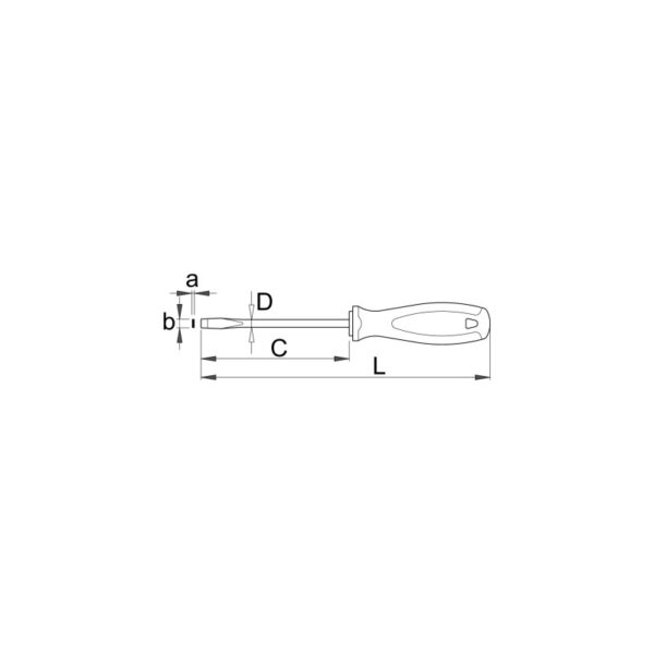 Destornillador Plano 5.5x125 Unior