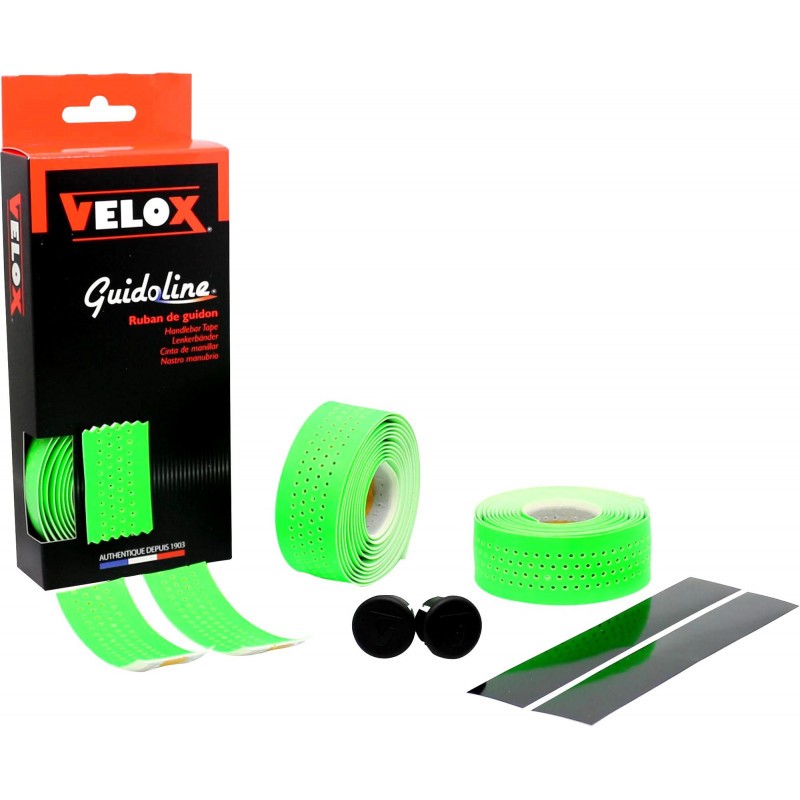 Cinta Manillar Velox Soft Micro Perforada Verde Fluor