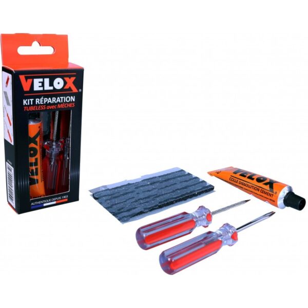 Kit de reparacion Tubeless con Mechas Velox