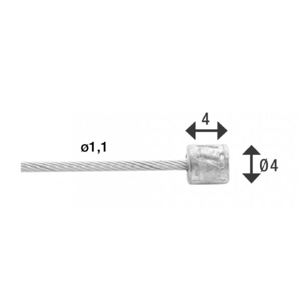 Cable de Cambio Acero Inoxidable Elvedes 2.250mm (1.1/4/4)