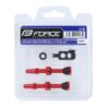 Kit de Valvulas Force para tubeless 44m Rojo