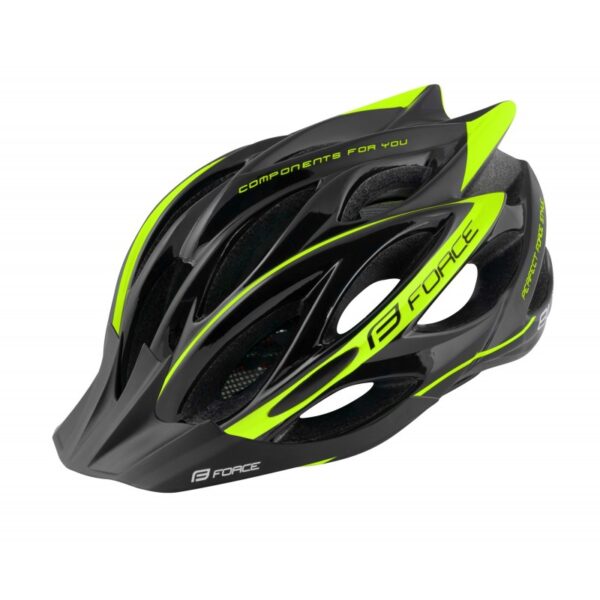 Casco Force Bull Negro-Amarillo S-M