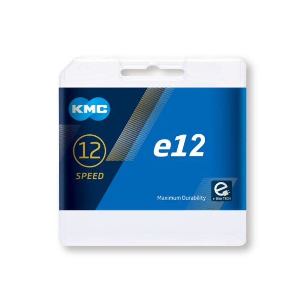 Cadena KMC e12 Negra 12V 130 eslabones E-Bike