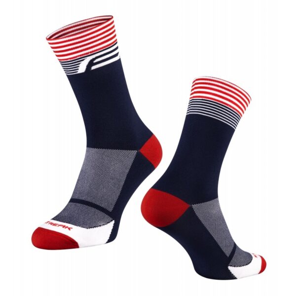 Calcetines Force Streak Azul-Rojo L-XL