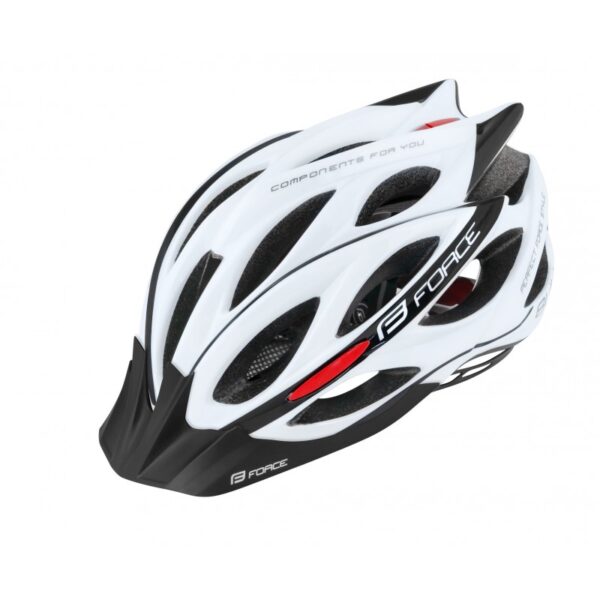 Casco Force Bull Blanco-Negro S-M