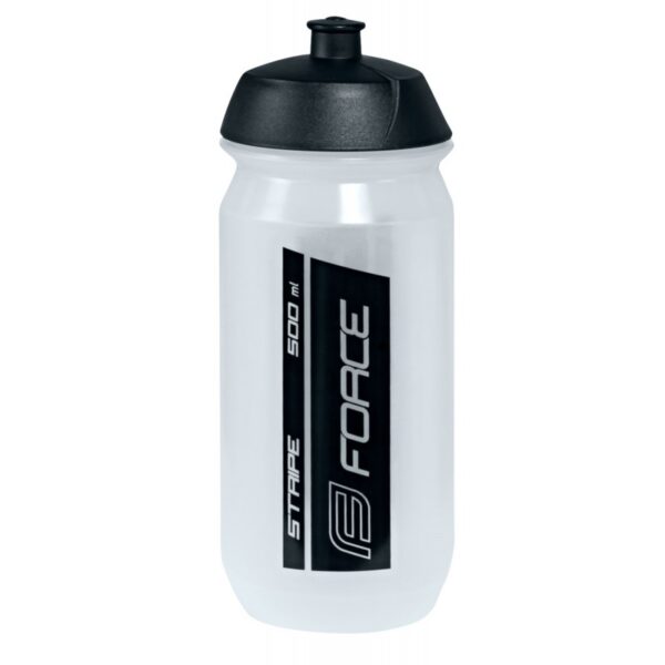 Bidon Force Stripe Negro-Transparente 500ml