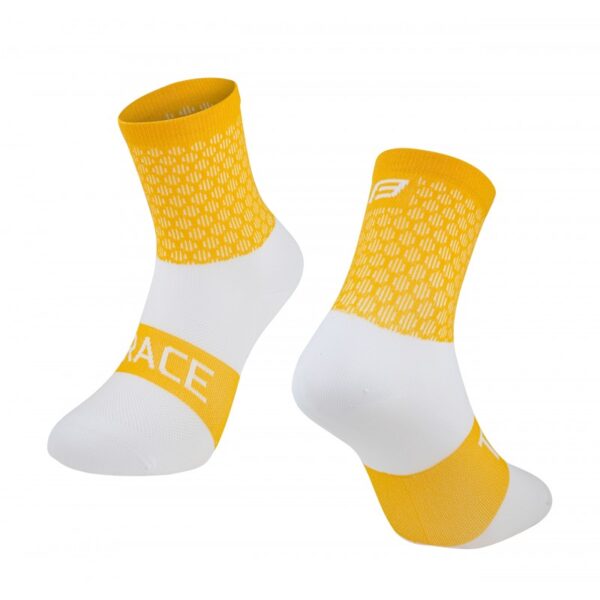 Calcetines Force Trace Amarillo-Blanco L-XL