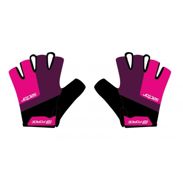 Guante Force Gel Sector Mujer Negro-Rosa