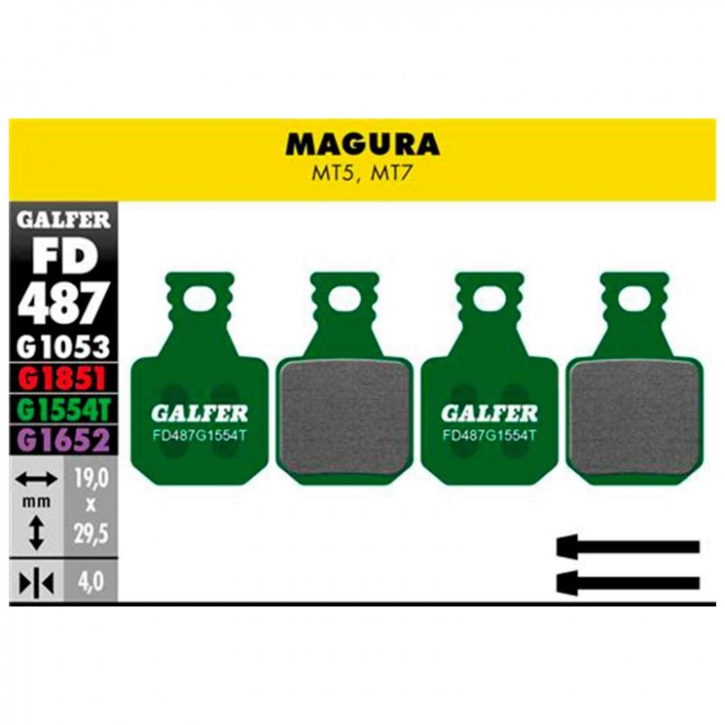 Pastillas de freno Galfer 487 Pro / Magura MT5, MT7