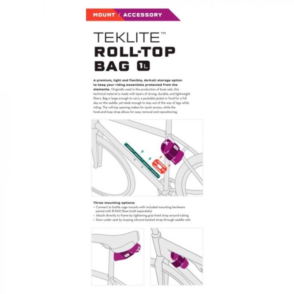 Bolsa Wolf Tooth B-rad Teklite Roll Top 1l