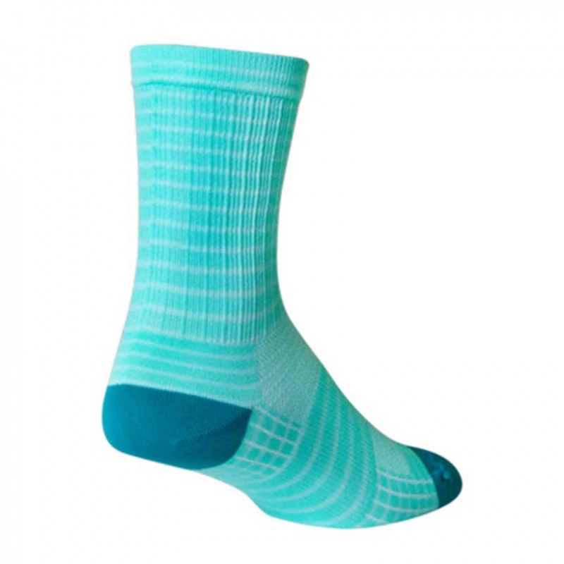 calcetines sockguy sgx 6" aqua stripes Calcetines SockGuy SGX 6" Aqua Stripes