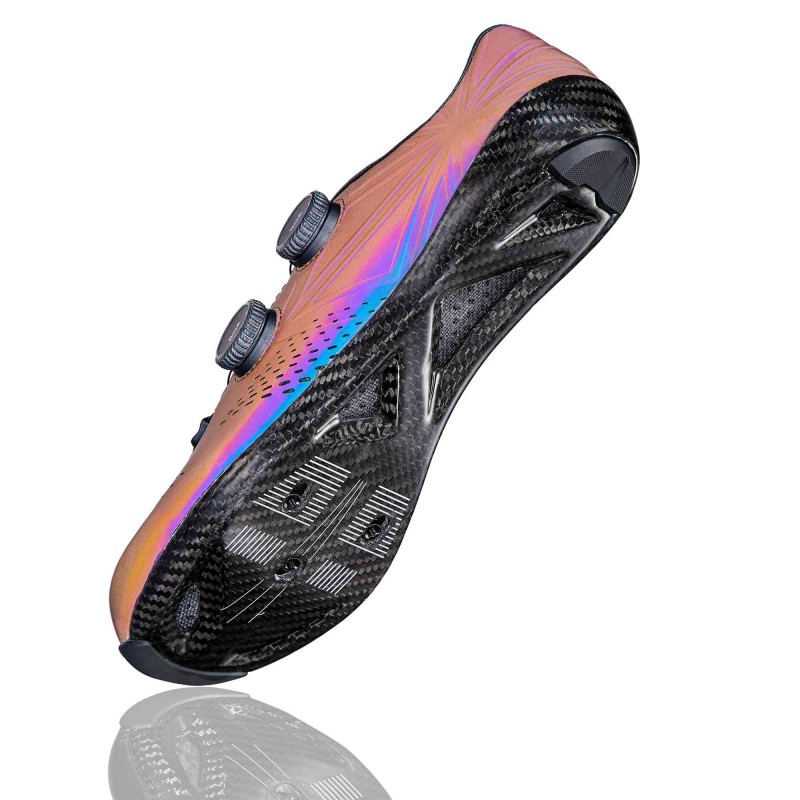 zapatilla supacaz kazze carbon road shoe oil slick reflective Zapatilla Supacaz Kazze Carbon Road Shoe Oil Slick Reflective