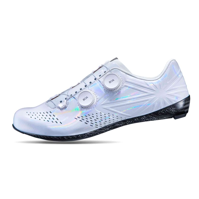zapatilla supacaz kazze carbon road shoe white holo Zapatilla Supacaz Kazze Carbon Road Shoe White Holo