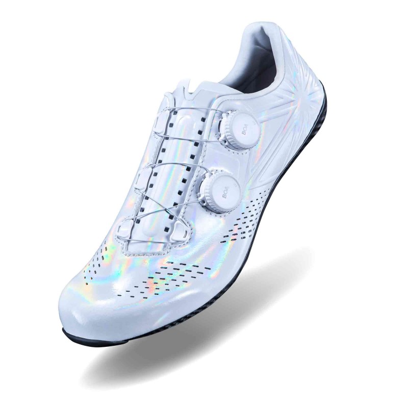 Zapatilla Supacaz Kazze Carbon Road Shoe White Holo