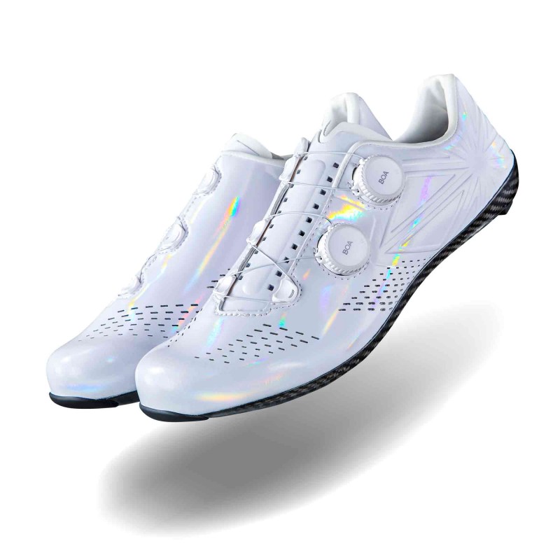 zapatilla supacaz kazze carbon road shoe white holo Zapatilla Supacaz Kazze Carbon Road Shoe White Holo